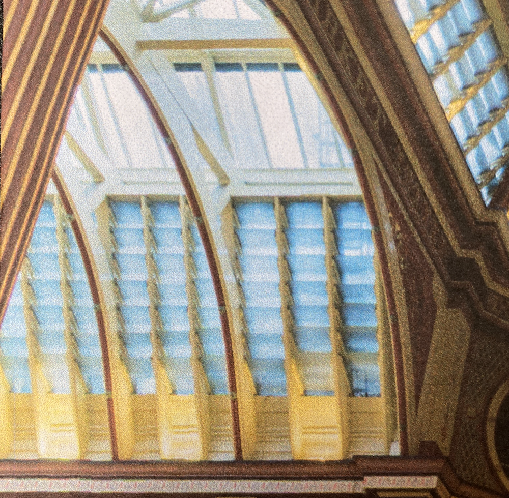 A cropped, printed version of the Leadenhall Market photo